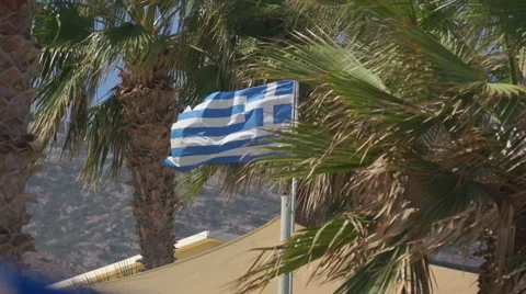Greek Flag Stock Footage 42407406