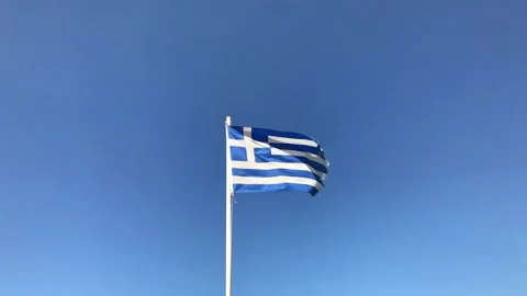 Greek flag Stock Footage 155625648