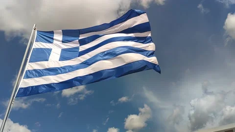 Greek flag Video stock 235524952