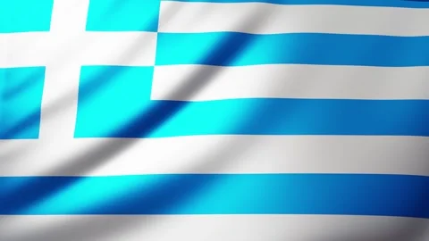 Greek flag Video stock 326080397