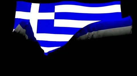 Greek Flag (HD+Alpha) Stock-Footage 22259165