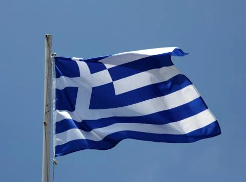 Greek flag Illustrazione stock