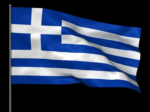Greek flag Illustrazione stock
