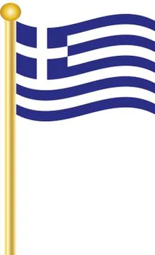 Greek Flag Stock Illustration
