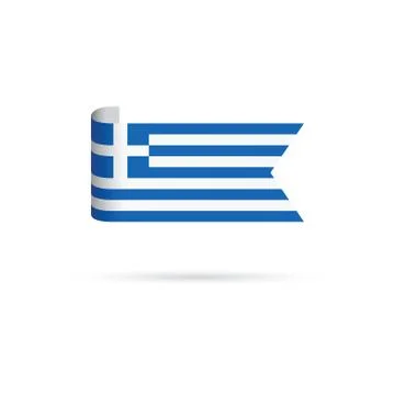 Greek flag Stock Illustration