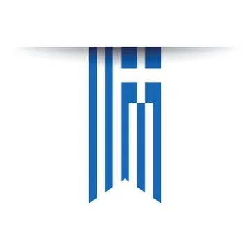 Greek flag Stock Illustration