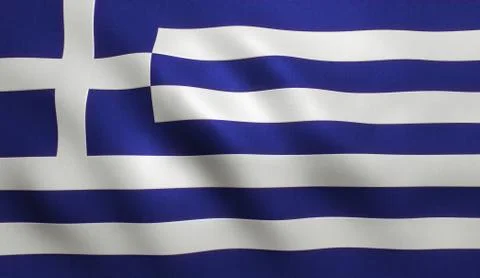 Greek Flag Stock Illustration