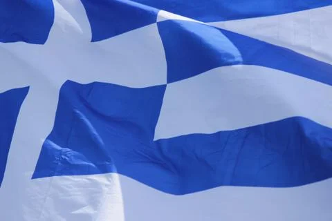 Greek flag Stock Photos