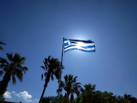 Greek Flag Stock Photos