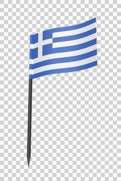 Greek flag toothpick イラスト素材