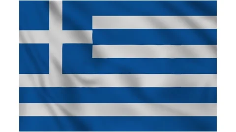 Greek Flag Wave Vídeo Stock 143138047
