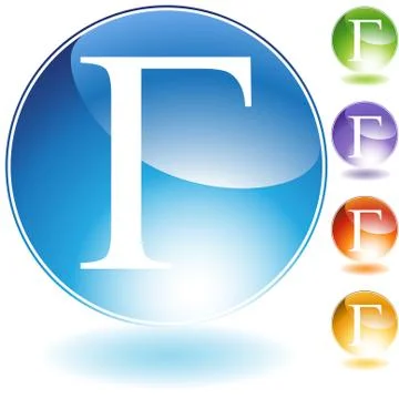 Greek gamma Stock Illustration