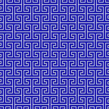Greek geometric meander pattern Stock Illustration