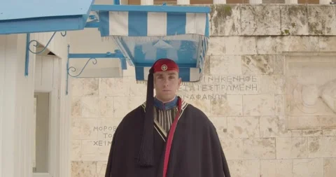 Greek guard Stock Footage 131972469