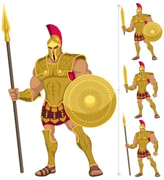 Greek Hero Stock Illustration