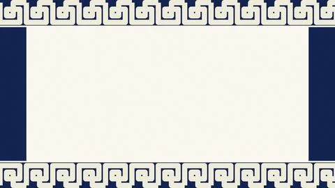 Greek key border pattern design with geometric frieze elements illustration Stock Illustration
