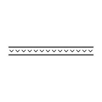 Greek Key Pattern Border Classic Geometric Meander Decorative Divider Stock Illustration