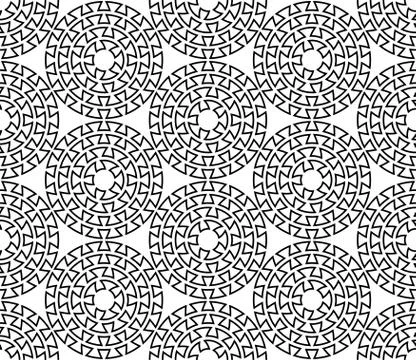Greek key round seamless pattern. Greek texture. Vector 스톡 일러스트