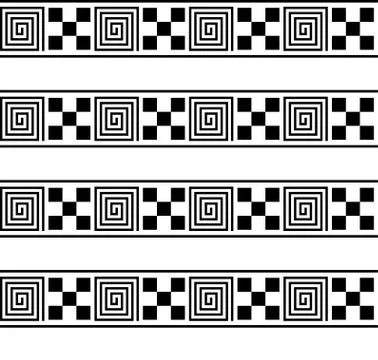 Greek key seamless pattern or texture. Vector 스톡 일러스트