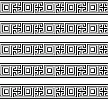 Greek key seamless pattern or texture. Vector 스톡 일러스트