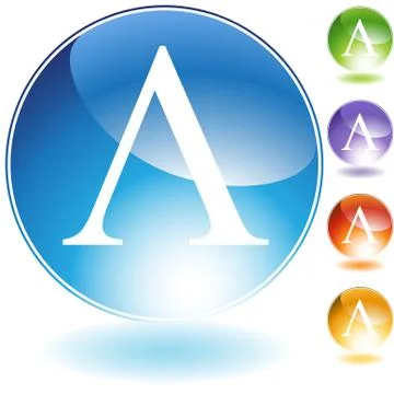 Greek lambda Stock Illustration