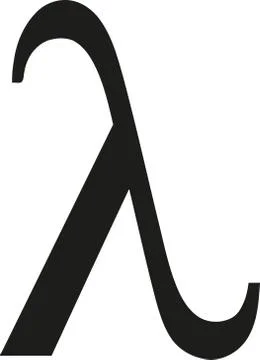 Greek lambda sign 库存插图
