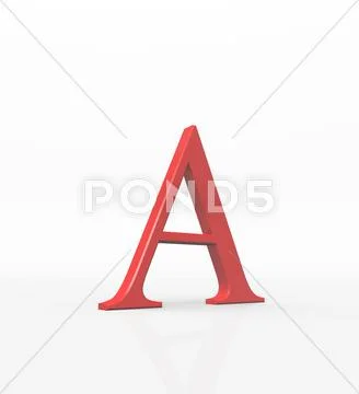 Greek letter alpha, upper case Stock Illustration