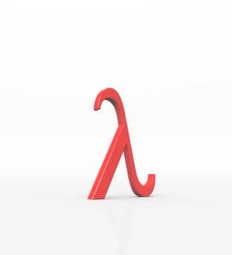 Greek letter lambda, lower case 库存插图