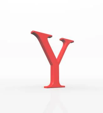 Greek letter upsilon, upper case Stock Illustration