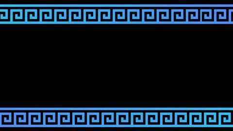 Greek Meander Pattern Background illustration abstract background. Stock Illustration