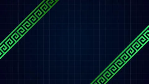 Greek Meander Pattern Background illustration abstract background. Stock Illustration