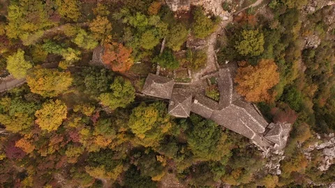 Greek monastery made of stone 動画素材 120385280