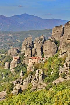 Greek monastery Stock Photos