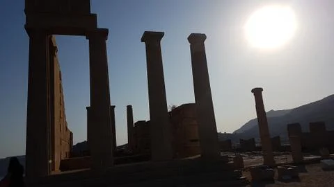 Greek Monuments Foto stock