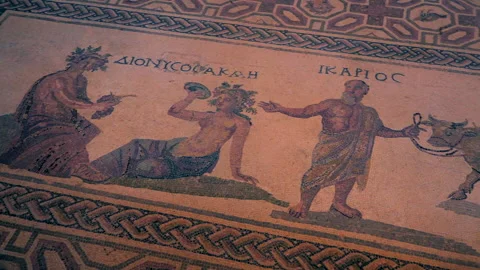 Greek mosaic 库存影片 151026965