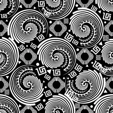 Greek ornamental vector seamless pattern. Stock Illustration