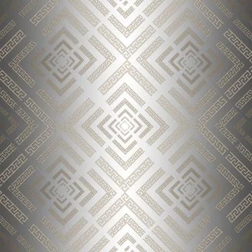 Greek pattern border colored geometric figure pattern grey Stock Illustration