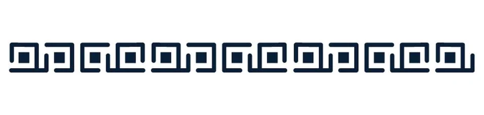 Greek Pattern Border Design 스톡 일러스트