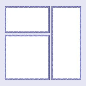 Greek Pattern Border Frame Flat Design Vector Stock Illustration
