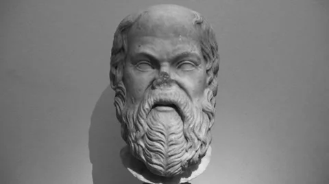Greek Philosopher Socrates Stockbeeldmateriaal 49740844