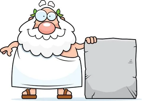 Greek Philosopher Tablet Stock Illustration