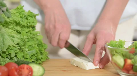 Greek salad Stock Footage 47506026