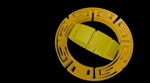 Greek Sun in techno style Stock Footage 10555244