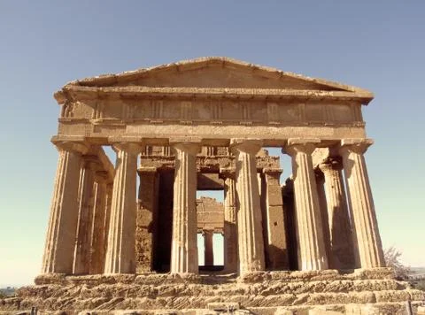 Greek temple Stock Photos