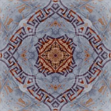 Greek textured vector seamless pattern. Repeat tribal abstract background. Gr Illustrazione stock