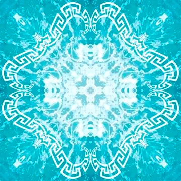 Greek textured vector seamless pattern. Repeat light blue nautical background Stock Illustration