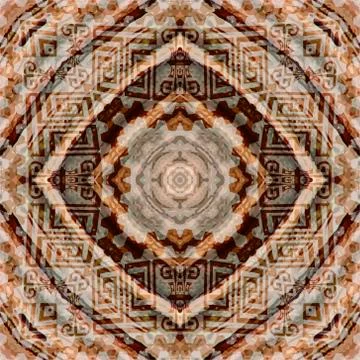 Greek textured vector seamless pattern. Repeat tribal abstract background. Gr Illustrazione stock