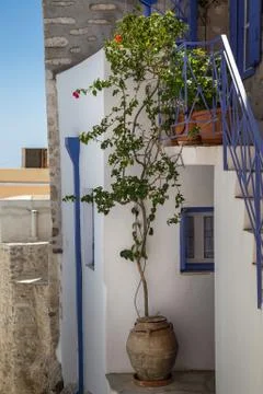 Greek town Stock Photos