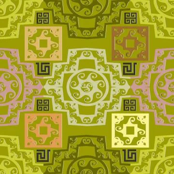 Greek vector seamless pattern. Abstract geometric patterned background. Moder Illustrazione stock