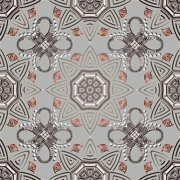 Greek vector seamless pattern. Abstract tribal ethnic style background. Repea Stock Illustration